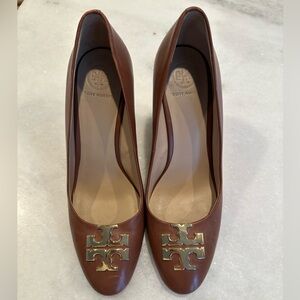 Brown Tory Burch Raleigh Wedges